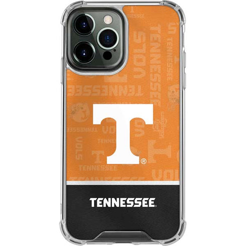 University of Tennessee Split Jersey iPhone 14 Pro Max Clear Case