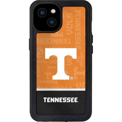 University of Tennessee Split Jersey iPhone 15 Plus Waterproof Case