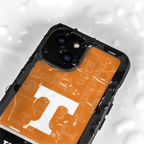 University of Tennessee Split Jersey iPhone 15 Plus Waterproof Case