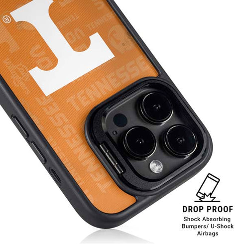 University of Tennessee Split Jersey iPhone 15 Pro Kickstand Case