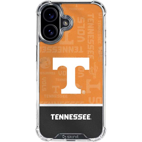 University of Tennessee Split Jersey iPhone 16 Plus Clear Case