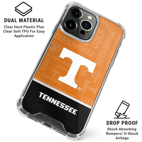 University of Tennessee Split Jersey iPhone 16 Pro Max Clear Case