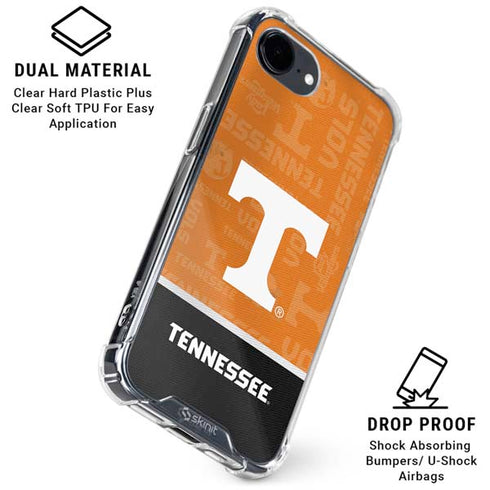 University of Tennessee Split Jersey iPhone 16e Clear Case