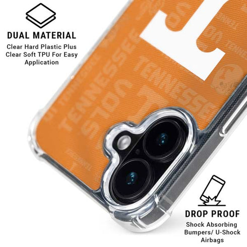University of Tennessee Split Jersey iPhone 17 Clear Case