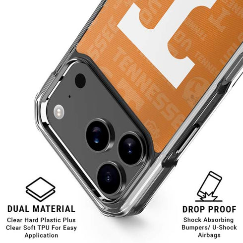 University of Tennessee Split Jersey iPhone 18 Pro Clear Case
