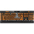 University of Tennessee Split Jersey K95 RGB PLATINUM Mechanical Gaming Keyboard Skin