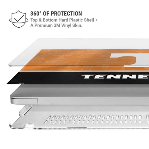 University of Tennessee Split Jersey MacBook Pro 16in (2021-25) Case plus Skin