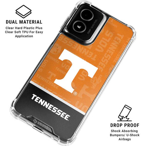 University of Tennessee Split Jersey Moto G Power 5G (2024) Clear Case