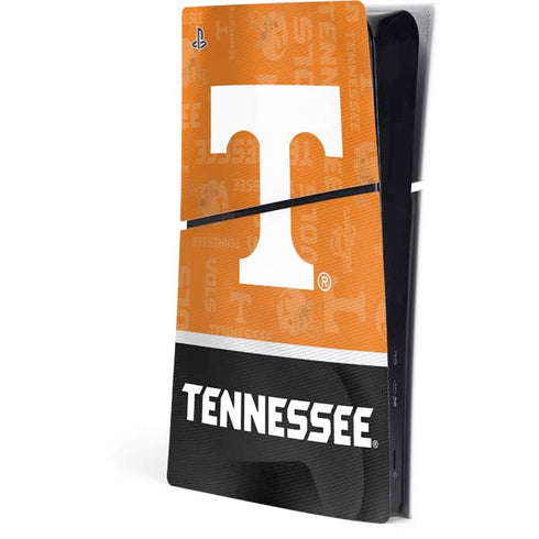University of Tennessee Split Jersey PS5 Slim Digital Edition Console Skin