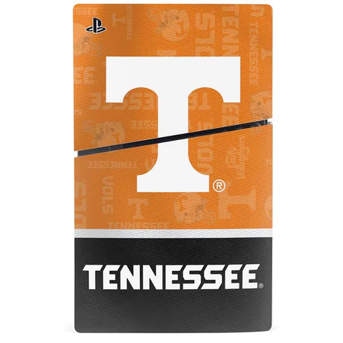 University of Tennessee Split Jersey PS5 Slim Digital Edition Console Skin