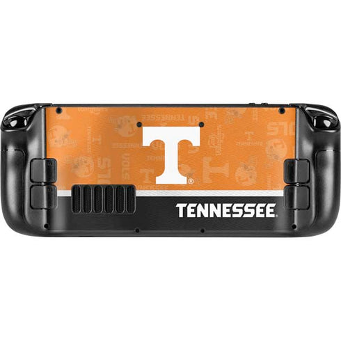 University of Tennessee Split Jersey Steam Deck Handheld Gaming Computer OLED Skin