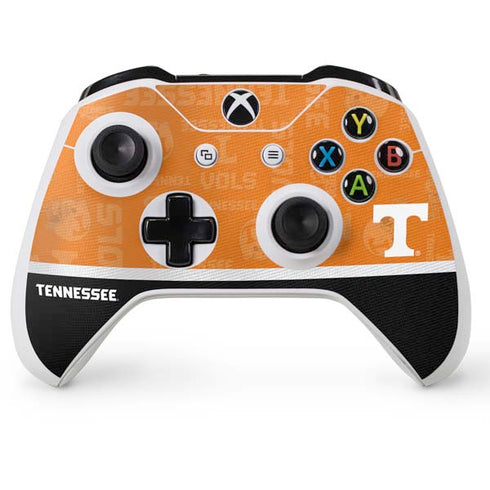 University of Tennessee Split Jersey Xbox One S Console and Controller Bundle Skin