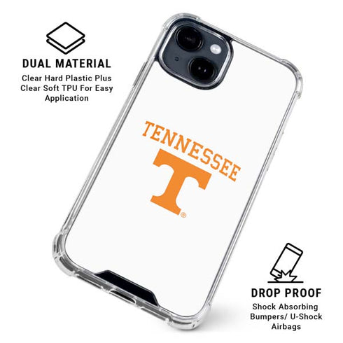University of Tennessee-Knoxville Collegiate Text iPhone 15 Plus Clear Case