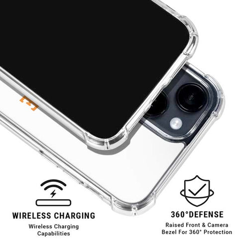University of Tennessee-Knoxville Collegiate Text iPhone 15 Plus Clear Case
