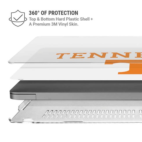 University of Tennessee-Knoxville Collegiate Text MacBook Pro 14in (2021-24) Case plus Skin