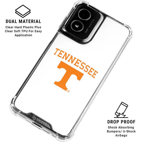 University of Tennessee-Knoxville Collegiate Text Moto G Power 5G (2024) Clear Case