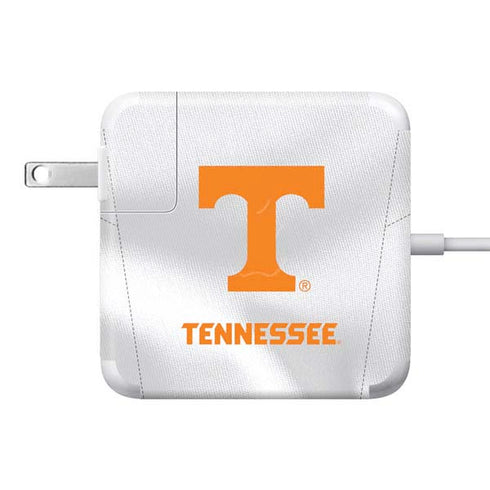 University of Tennessee White Jersey 85W Power Adapter (15 and 17 inch MacBook Pro Charger) Skin
