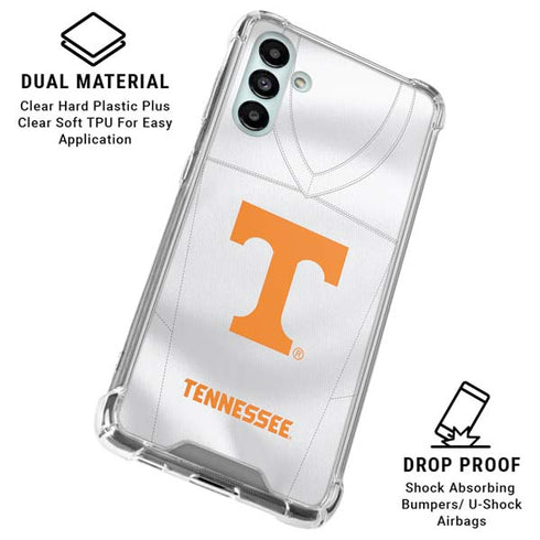 University of Tennessee White Jersey Galaxy A13 5G Clear Case