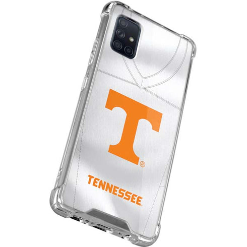 University of Tennessee White Jersey Galaxy A71 5G Clear Case