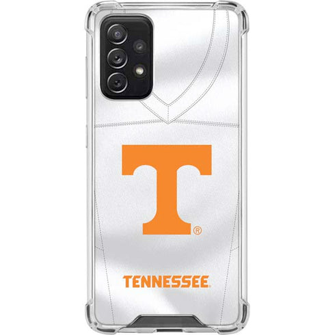 University of Tennessee White Jersey Galaxy A72 5G Clear Case