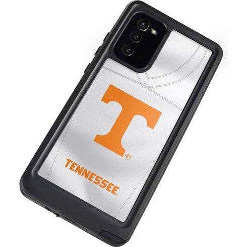 University of Tennessee White Jersey Galaxy Note20 5G Waterproof Case