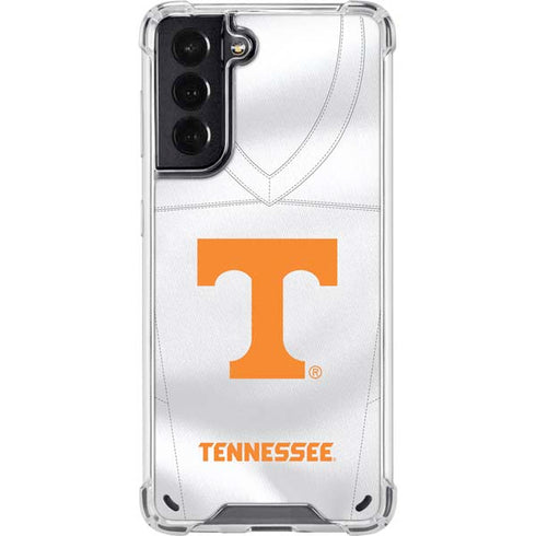 University of Tennessee White Jersey Galaxy S21 5G Clear Case