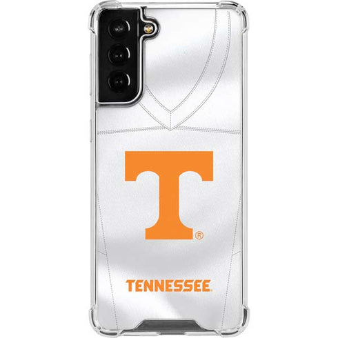 University of Tennessee White Jersey Galaxy S21 FE Clear Case