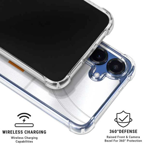 University of Tennessee White Jersey Galaxy S25 Clear Case