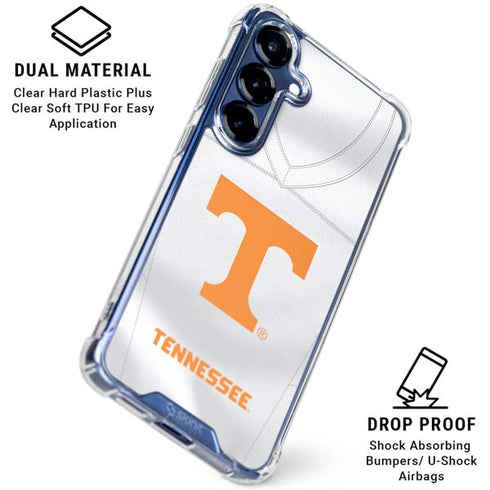 University of Tennessee White Jersey Galaxy S25 Clear Case