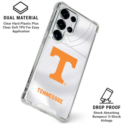 University of Tennessee White Jersey Galaxy S25 Ultra Clear Case