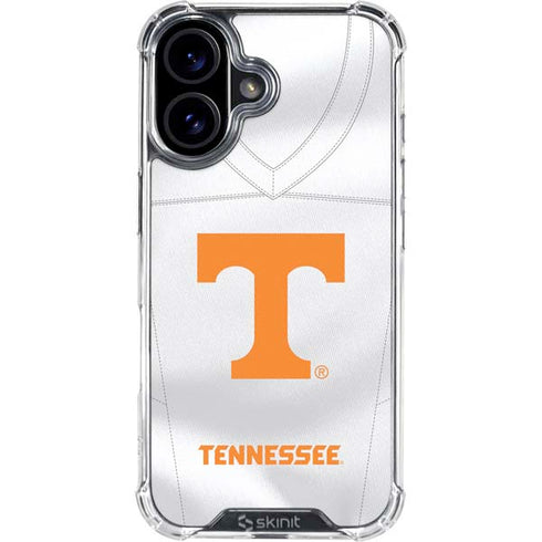 University of Tennessee White Jersey iPhone 16 Plus Clear Case