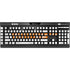 University of Tennessee White Jersey K95 RGB PLATINUM Mechanical Gaming Keyboard Skin