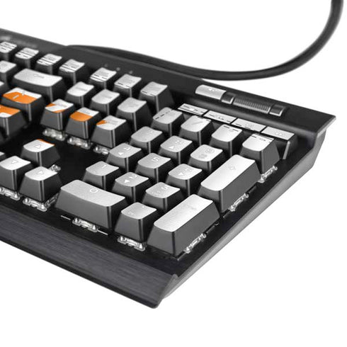 University of Tennessee White Jersey K95 RGB PLATINUM Mechanical Gaming Keyboard Skin