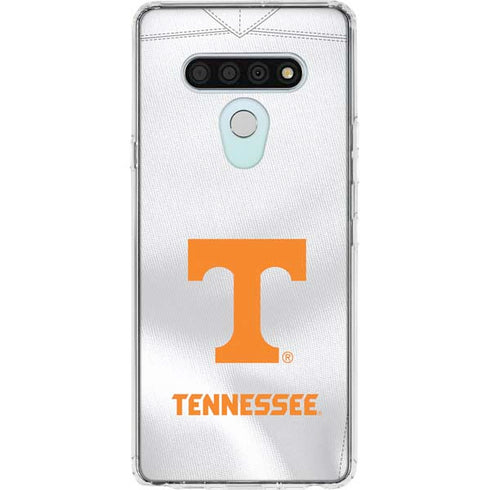 University of Tennessee White Jersey LG Stylo 6 Clear Case