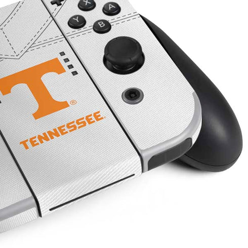 University of Tennessee White Jersey Nintendo Switch OLED (2021) Skin
