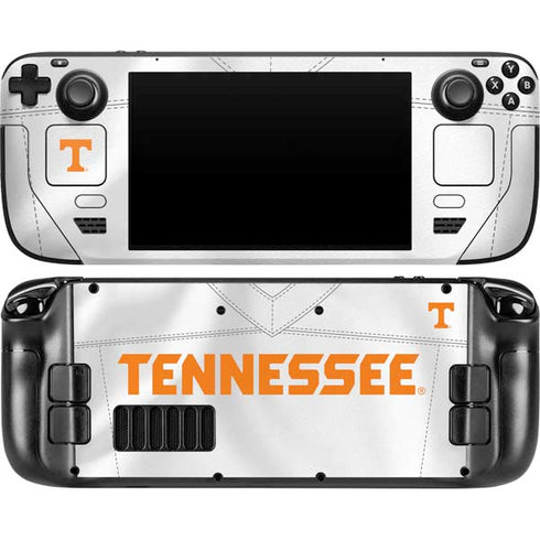 University of Tennessee White Jersey Steam Deck Handheld Gaming Computer OLED Skin