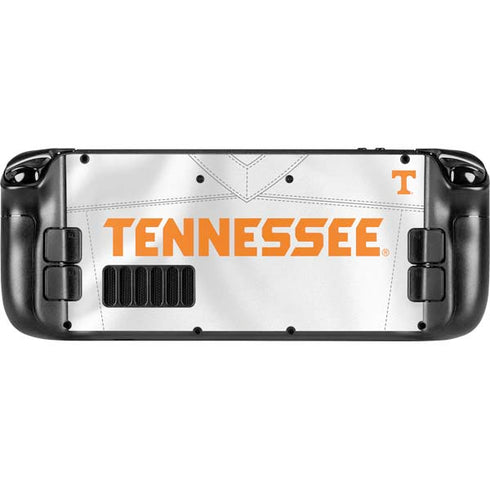 University of Tennessee White Jersey Steam Deck Handheld Gaming Computer OLED Skin