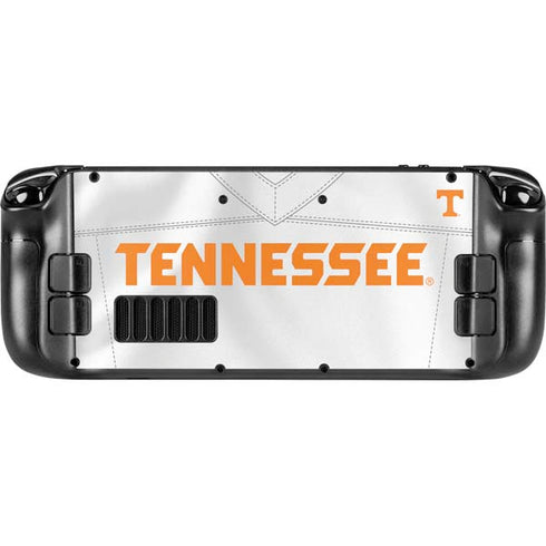 University of Tennessee White Jersey Steam Deck Handheld Gaming Computer Skin