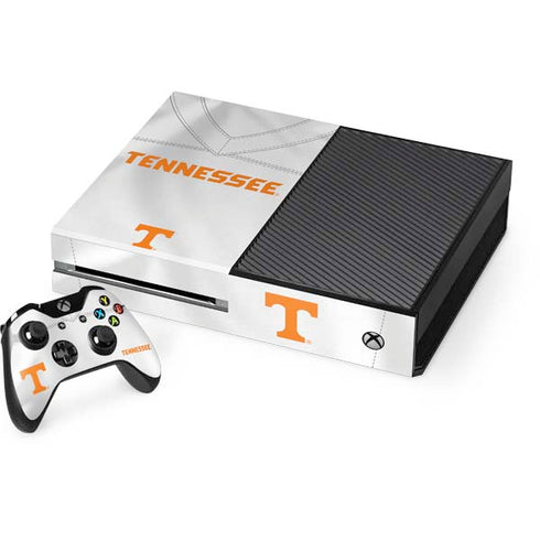 University of Tennessee White Jersey Xbox One Console and Controller Bundle Skin