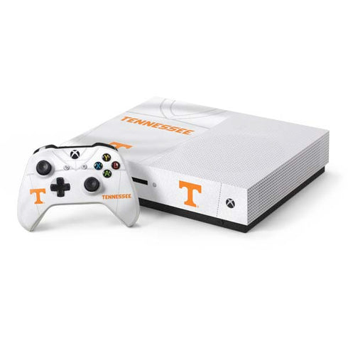 University of Tennessee White Jersey Xbox One S Console and Controller Bundle Skin