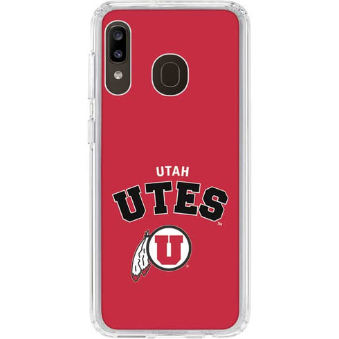 University of Utah Block U Galaxy A20 Clear Case