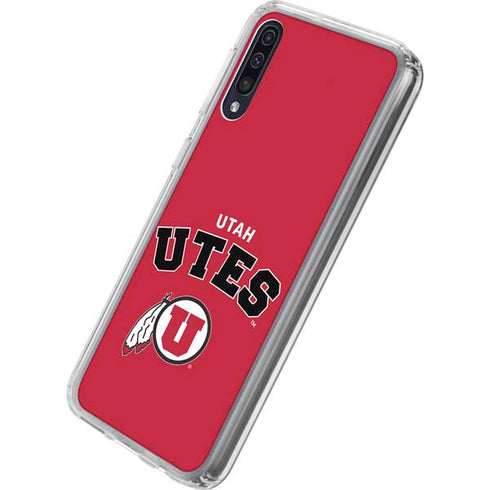 University of Utah Block U Galaxy A50 Clear Case
