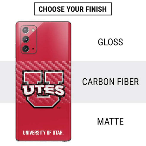 University of Utah Block U Galaxy Note20 5G Skin
