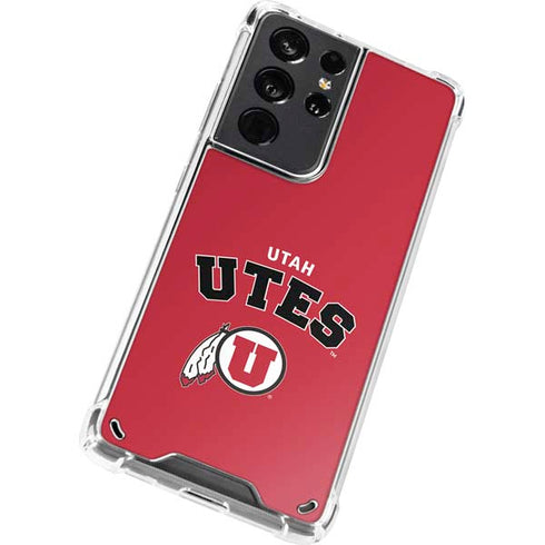 University of Utah Block U Galaxy S21 Ultra 5G Clear Case