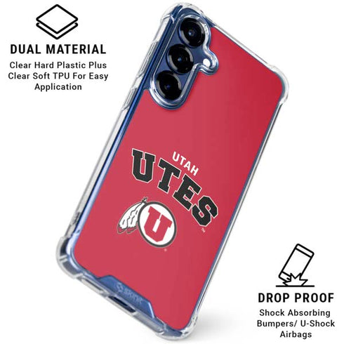 University of Utah Block U Galaxy S25 Clear Case