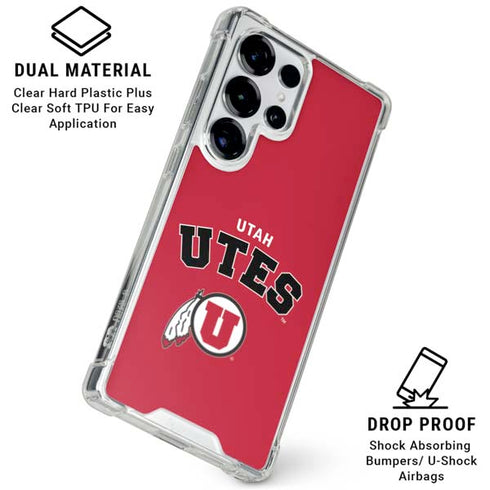 University of Utah Block U Galaxy S25 Ultra Clear Case