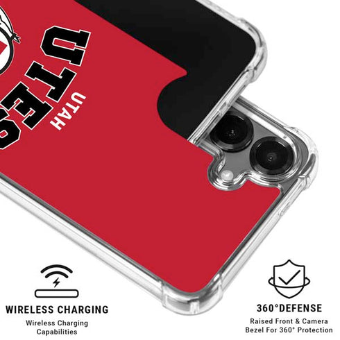 University of Utah Block U Galaxy S26 Clear Case