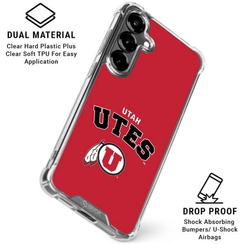 University of Utah Block U Galaxy S26 Clear Case