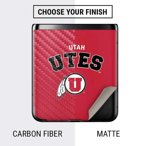 University of Utah Block U Galaxy Z Flip Skin