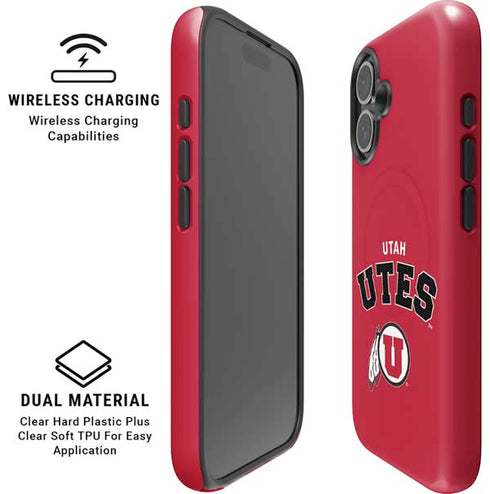 University of Utah Block U iPhone 16 Plus Magsafe Impact Case